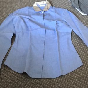Brunello Cucinelli blue button down shirt